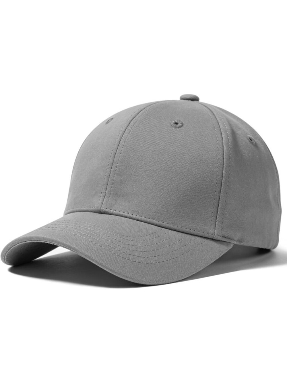 Unisex Grey Adjustable Low Profile Base Ball Cap Vintage Hat for Daily Use